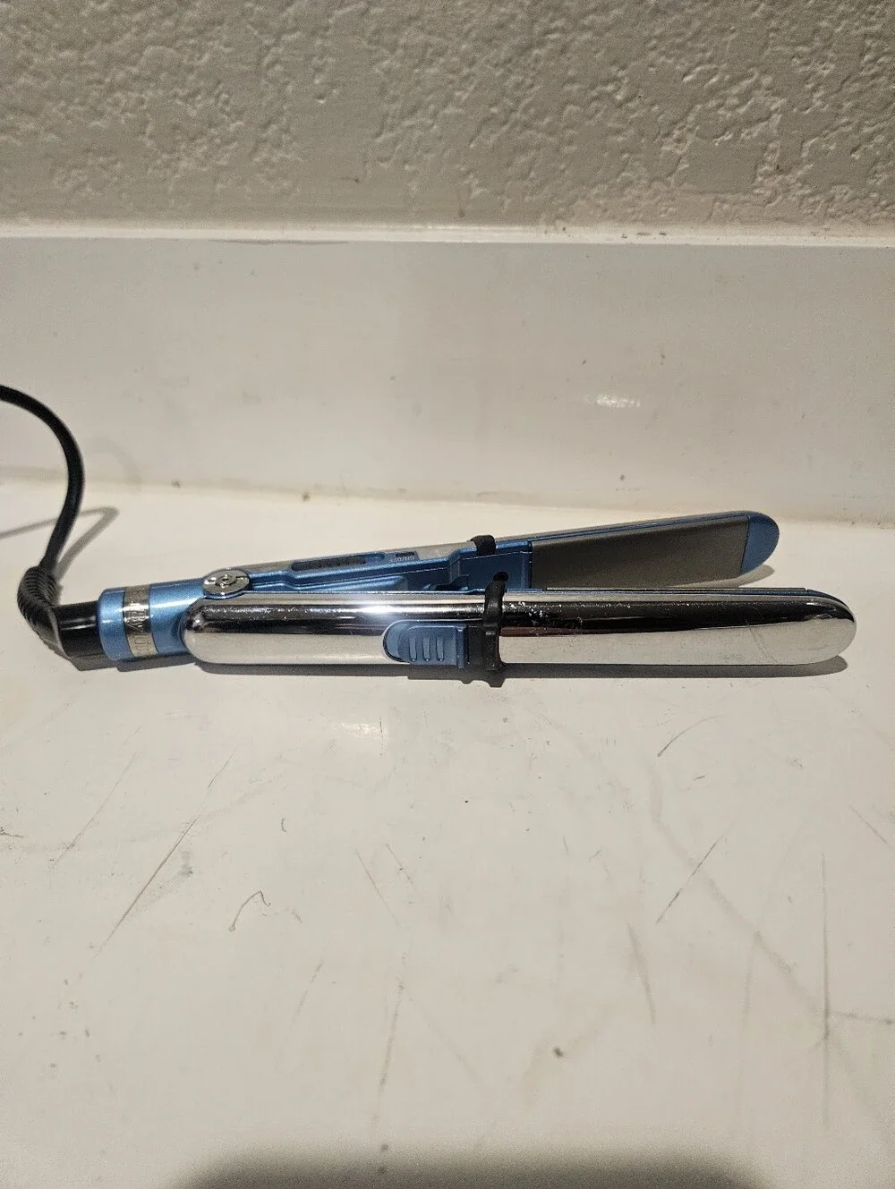 BaBylissPRO Nano Titanium Prima2000 Mini Iron Blue & Silver